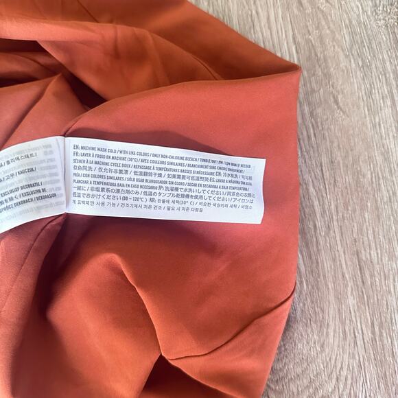 Abercrombie & Fitch Rust Floral Long Sleeve Mini Dress - Picture 16 of 16